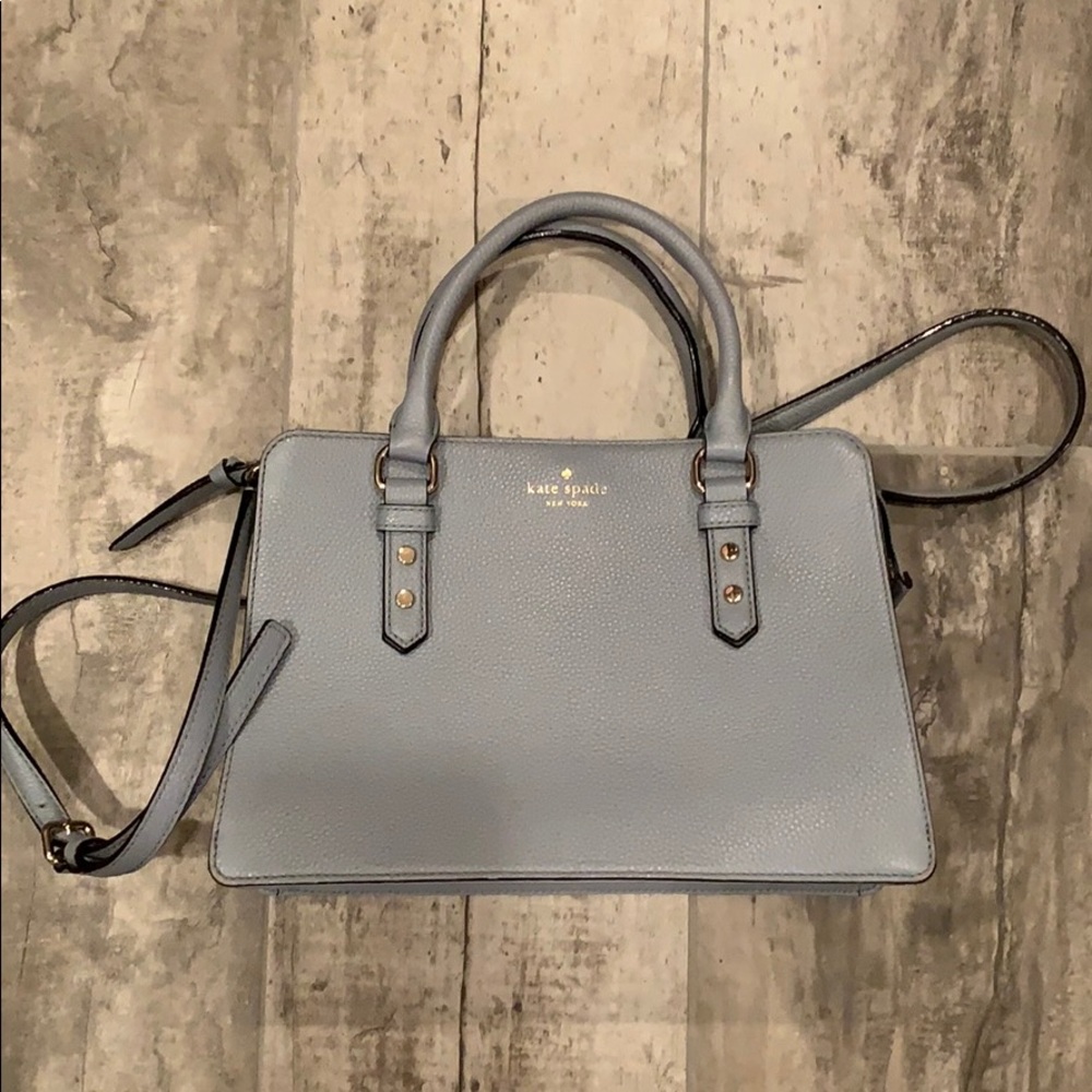 kate spade medium satchel leather bag